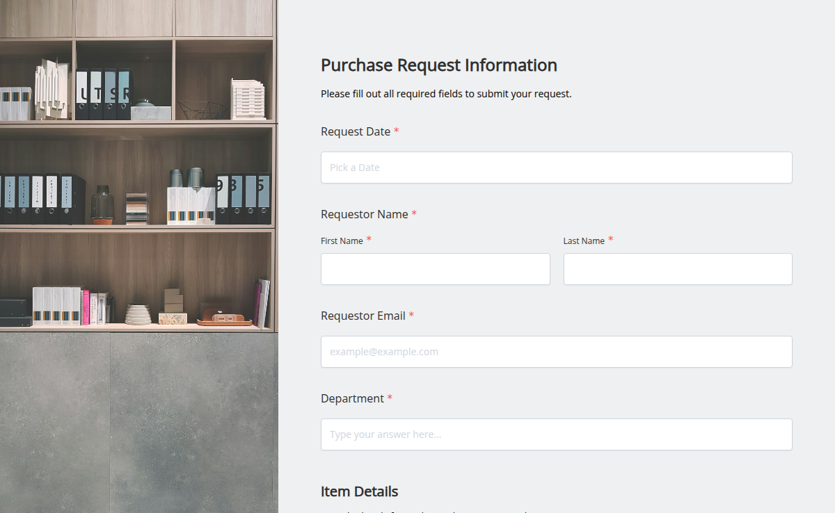 Purchase Request Form