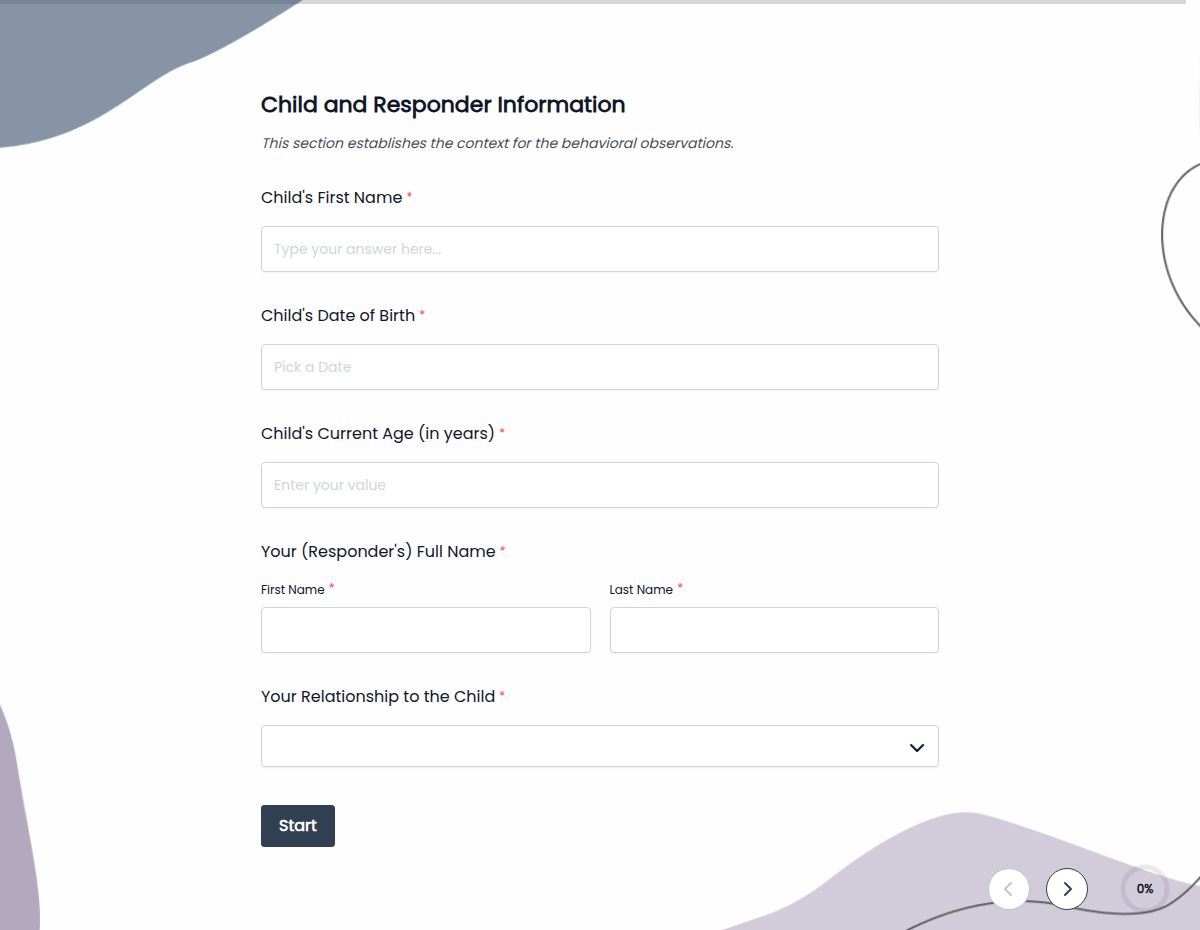 Child Behavior Assessment Survey