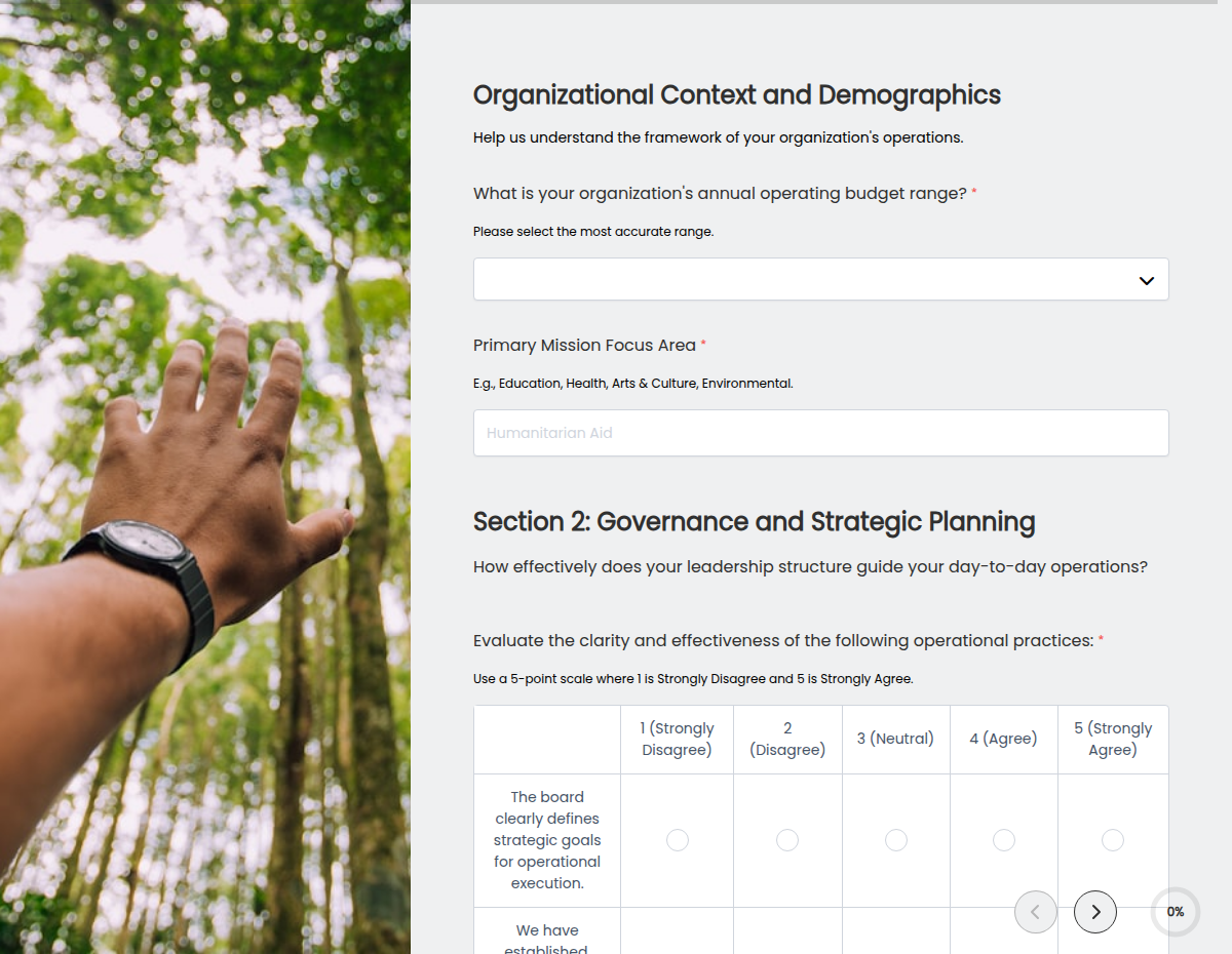 Non-Profit Operations Efficiency Survey