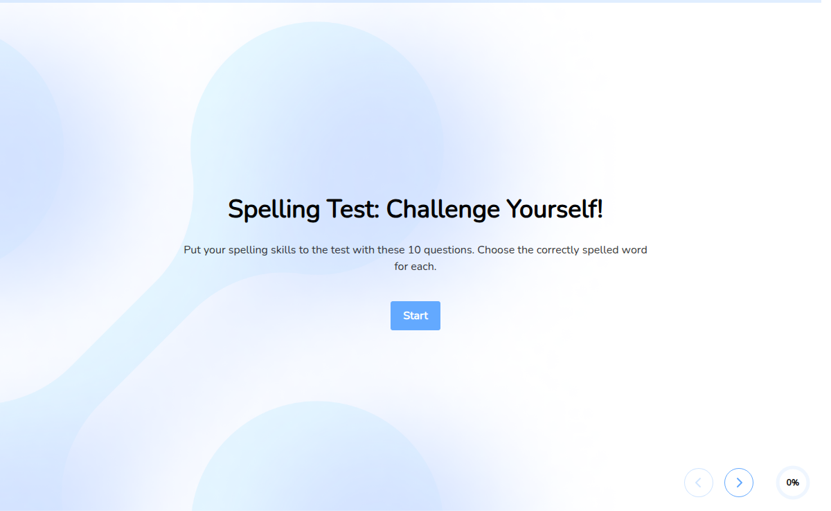 Spelling Bee Practice Test